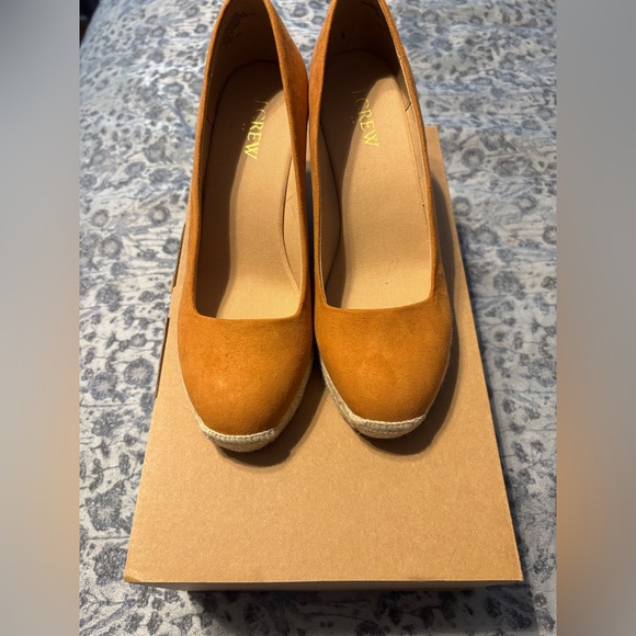 Brand new J Crew Sueded Espadrille Wedges Size 6 - Picture 2 of 3